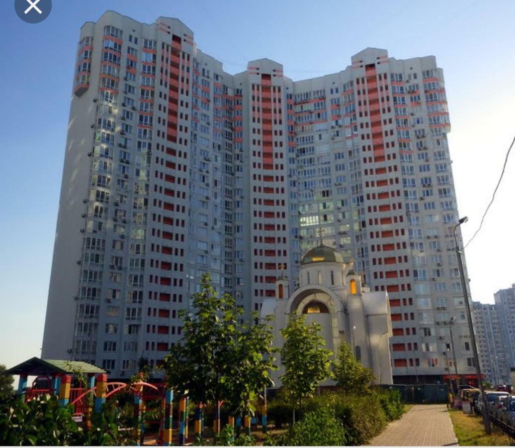 Panoramic View Lux Apartment On Metro Osokorky Kiew Exterior foto